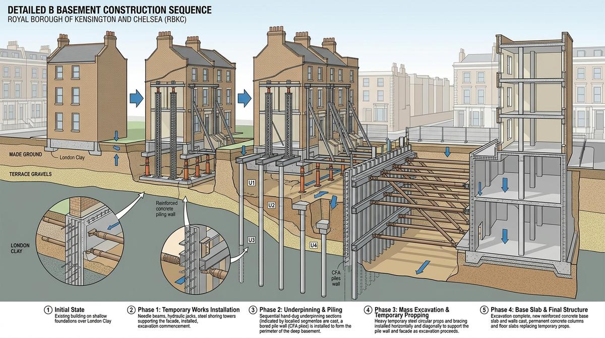 What Structural Engineering Is Required for a Basement Excavation in RBKC?