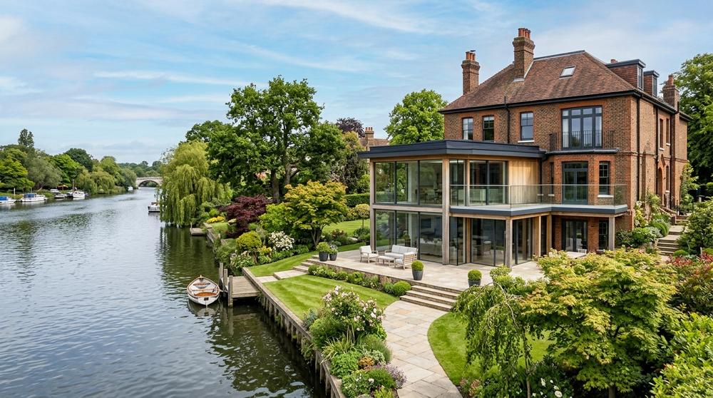 Riverside property in Richmond with Thames views